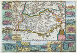 1747 La Feuille Map of Provence, France