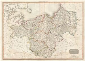 1810 Pinkerton Map of Prussia, (Germany and Poland)