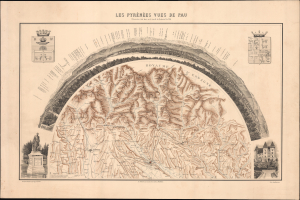 1890 Jérôme / Lenfant Panorama of the Pyrenees in Southern France