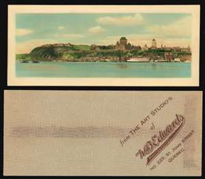 1930s W. B. Edwards Panoramic View of Quebec City