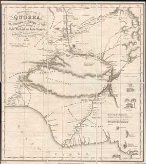1831 Becher and Murray Map of the Niger River, Nigeria