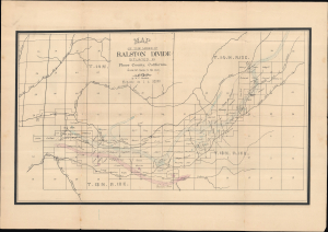 1899 Graham Map of the Ralston Divide, Placer County, California Gold Country