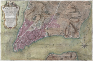 1769 Ratzer 'Ratzen Plan' or Map of New York City
