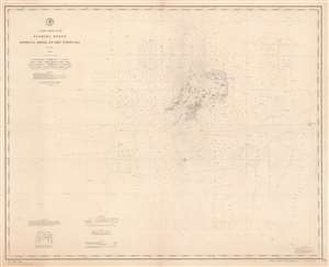 1889 U.S. Coast and Geodetic Survey Nautical Chart of Dry Tortugas, Florida
