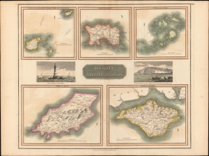 1817 Thomson / Hewitt Map of British Islands, including Jersey, Isles of Wight and Man