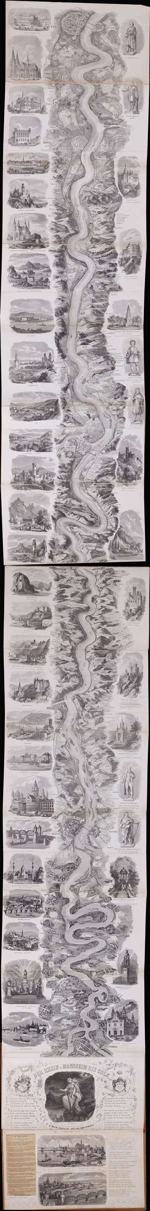 1869 Herchenhein Rhine Panorama