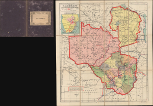 1908 Waterlow / Stanford Pocket Map of Rhodesia (British South Africa Company Lands)