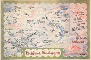 1946 Bergdahl Pictorial Map of Richland, Washington