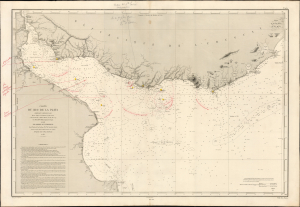 1862 - 1868 Mouchez Chart of the Rio de la Plata