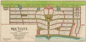 1926 Walter C. Hardesty Planning Map of the utopian Rio-Vista, Florida