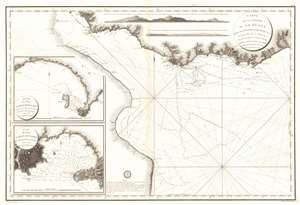 1800 Depot de la Marine Nautical Chart or Map of the Rio de la Plata (Argentina, Buenos Aires, Monte