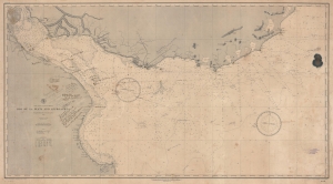 1888 U.S. Navy Hydrographic Office Nautical Map of the Rio de la Plata