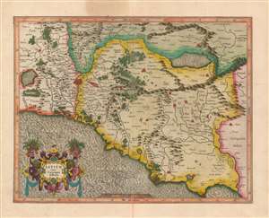 1607 Mercator/Hondius Map of the Roman Campagna