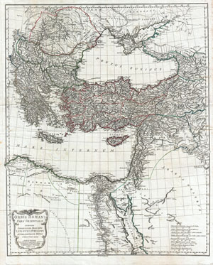 1782 d'Anville Map of the Eastern Roman Empire