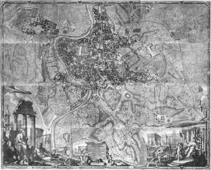 1748 Nolli Wall Map of Rome