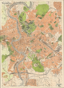 1935 Visceglia City Plan of Rome, Italy