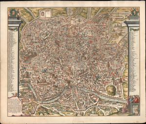 1704 Halma / Ligorio View of Ancient Rome, Italy