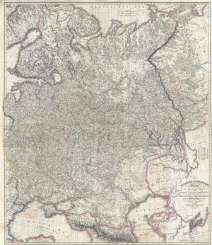 1808 Faden and Nantiat Map of Russia in Europe
