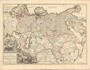 1730 Ottens Edition of Strahlenberg's First (Stolen) Map of Russia