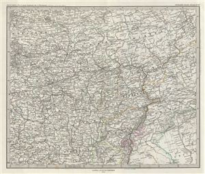 1873 Stieler Map of Central Russia