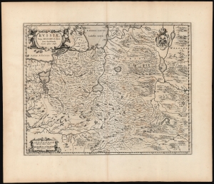 1662 Blaeu Map of Estonia and Russia