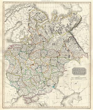 1811 Pinkerton Map of European Russia