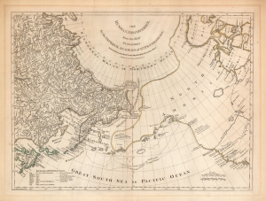 1775 Sayer / Müller Map of the North Pacific, Pacific Northwest, and Siberia w/ Proto-Alaska
