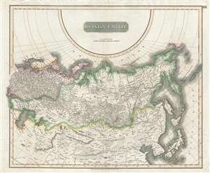 1814 Thomson Map of the Russian Empire in Europe and Asia