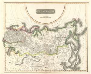 1814 Thomson Map of the Russian Empire in Europe and Asia