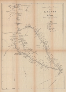 1877 Largeau Map of the Sahara Desert, Eastern Algeria