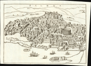 1751 Daniele Farlati Map of Ancient Salona (Solin, Croatia)