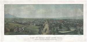 1867 Inger View of Salt Lake City, Utah
