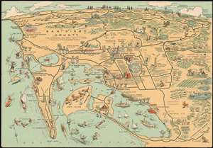 1935 Jones Pictorial Map of San Diego County