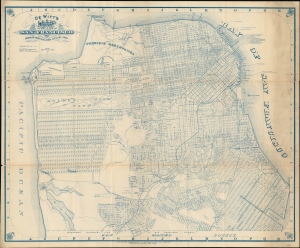 1904 De Witt Map of San Francisco on the Eve of the 1906 Earthquake