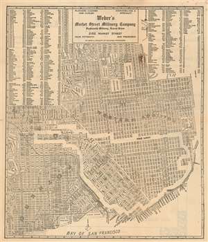 1907 Map of San Francisco Showing the 1906 Fire