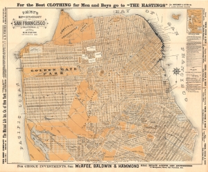 1892 Faust Map of San Francisco