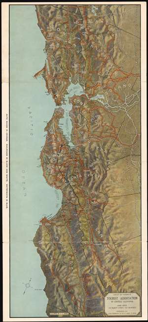 1915 Rhea Map of  the San Francisco Bay Area