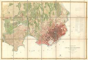 1859 U.S. Coast Survey Chart or Map of San Francisco, California
