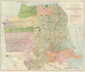 1899 Britton and Rey Map of San Francisco Sewer System