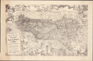 1952 Owens Pictorial View of the San Gabriel Valley, Los Angeles County