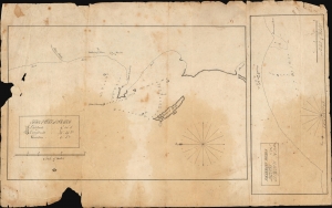 1826 Manuscript Map: HMS Mersey's Anchorages at Isla Santa and Pacasmayo, Peru