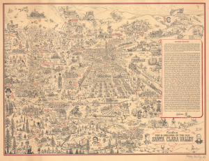 1962 Rambo Signed Pictorial Historical View of San Jose and Environs, California