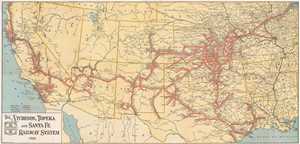 1926 Montross-Clarke Railroad Map of the Western United States