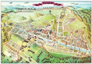 1996 FAMA Pictorial Map of Sarajevo During the Siege of Sarajevo