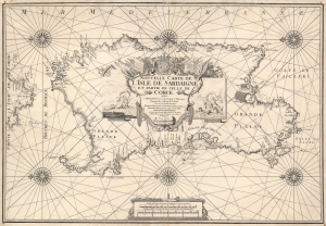 1719 Michelot-Brémond Chart of the Island of Sardinia