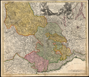 1707 Homann Map of the Duchy of Savoy