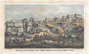 1868 Shannon and Rogers View of 42nd Street in Midtown Manhattan, New York City