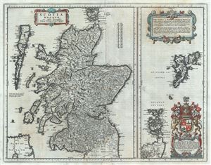 1662 Blaeu Map of the Kingdom of Scotland