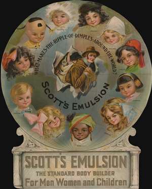 1911 Scott's Emulsion Advertising Die-Cut Map of the World