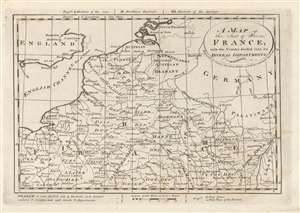 1796 Carey Map of Northern France, Belgium, and Germany